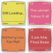 Retro Pixel Art  シール (正面)