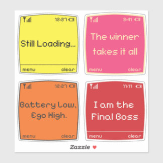 Retro Pixel Art  シール