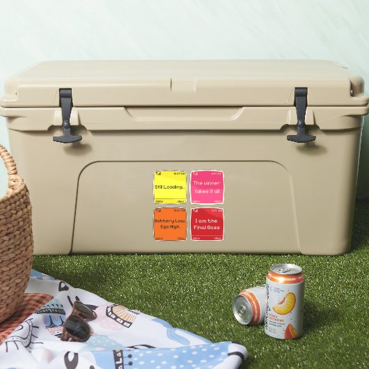 Retro Pixel Art  シール (クーラー)