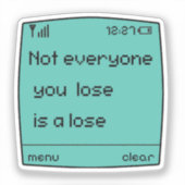  Retro Pixel Art Cell Phone Sticker シール (正面)