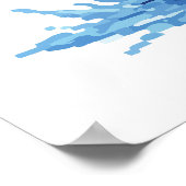 Retro Pixel Art Frost Archer Warrior ポスター (角)