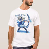 Retro Pixel Art Frost Archer Warrior Tシャツ (正面)