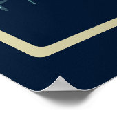 Retro Pixel Art Neon Pink and Teal Galaxy Invaders ポスター (角)