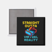 Retro Pixel Art Virtual Reality Graphic For A Vr G マグネット (正面/裏面)