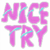 Retro Pixel Font – 8-Bit Gaming シール (正面)