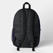 Retro Pixel Gaming Aesthetic Backpack プリントバックパック (裏面)