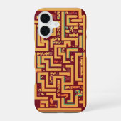 Retro Pixel Maze iPhone 16ケース (裏面)