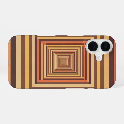 Retro Pixel Tunnel iPhone 16ケース (裏面横)