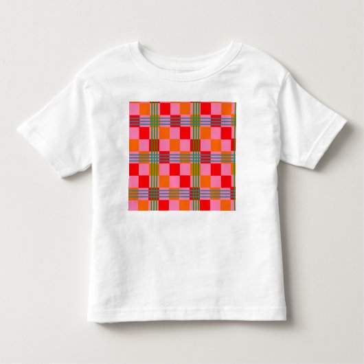 Retro Plaid  トドラーTシャツ (正面)