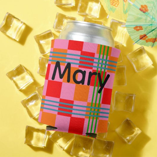 Retro Plaid  缶クーラー (インサイチュ 夏)