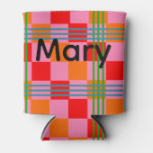 Retro Plaid  缶クーラー (正面)