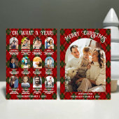 Retro Plaid Oh What A Year In Review 12 Photo Arch シーズンカード