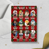 Retro Plaid Oh What A Year In Review 12 Photo Arch シーズンカード