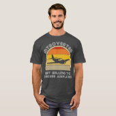 Retro Plane Aviation Lover For Pilots In Tシャツ (正面フル)