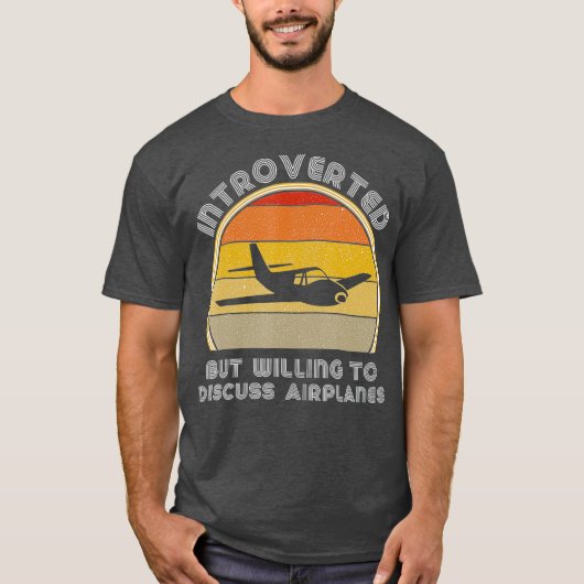 Retro Plane Aviation Lover For Pilots In Tシャツ (正面)
