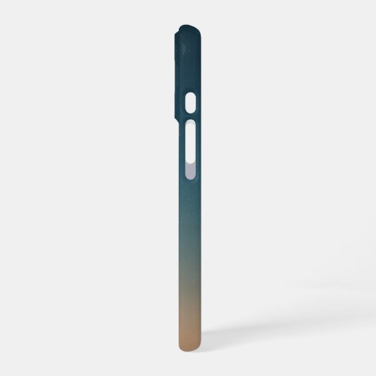 Retro Planet Top View with Reflection iPhone 16ケース (左側面)