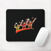 Retro Play Badminton Sport Player Shuttle マウスパッド (マウス)