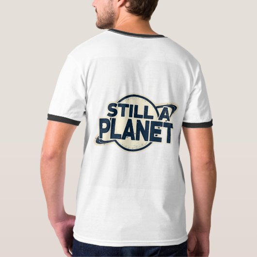 Retro Pluto "Never Forget"  Tシャツ (裏面)