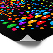 Retro Polka Dots Gaming Controller Video Gamers Do ポスター (角)