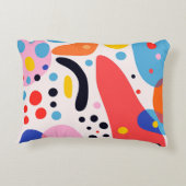 Retro Pop Abstract Blobs Pillow アクセントクッション (裏面)