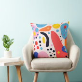 Retro Pop Abstract Blobs Pillow クッション (椅子)