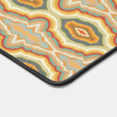 Retro Pop Art Abstract Geometric Wavy Pattern デスクマット (コーナー)