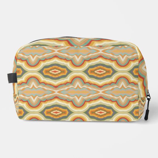 Retro Pop Art Abstract Geometric Wavy Pattern ドップキット (正面)