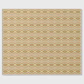 Retro Pop Art Abstract Geometric Wavy Pattern ラッピングペーパー (フラット)