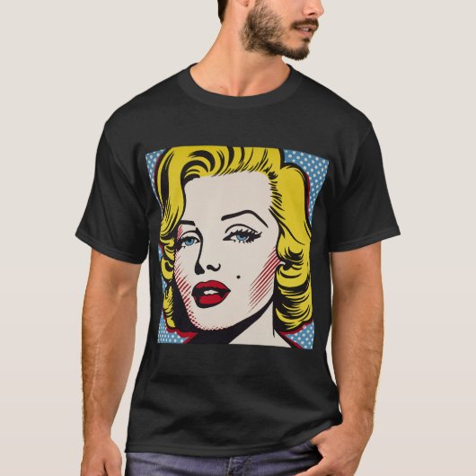 Retro Pop Art Diva Tシャツ (正面)