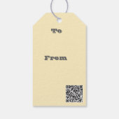 Retro Pop Art Geometric Color Block Pattern ギフトタグ (裏面)