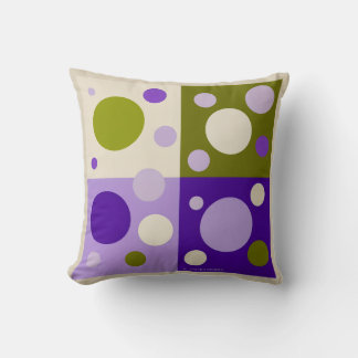 RETRO POP CIRCLES THROW PILLOW. クッション