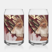 Retro Pop Collage Art Drinkware Set ガラス缶 (正面)