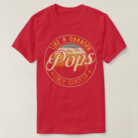 Retro Pop Like A Grandpa Only Cooler Retro Father' Tシャツ (デザイン正面)