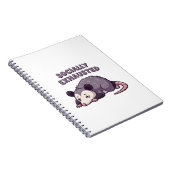 Retro Possum Social Battery Lined Notebook ノートブック (右側)