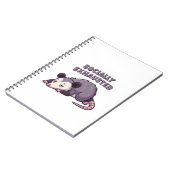 Retro Possum Social Battery Lined Notebook ノートブック (左側)