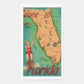 Retro Postcard of Florida Guest towels (正面)