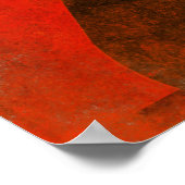 Retro Poster with Vintage Lenin USSR Print ポスター (角)