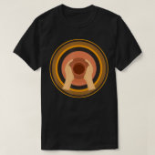Retro Pottery Wheel Clay Artist Ceramic Sculptor P Tシャツ (デザイン正面)