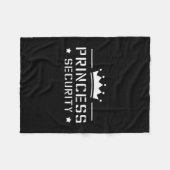 Retro Princess Security Boys Brother Birthday Dad フリースブランケット (正面(横))