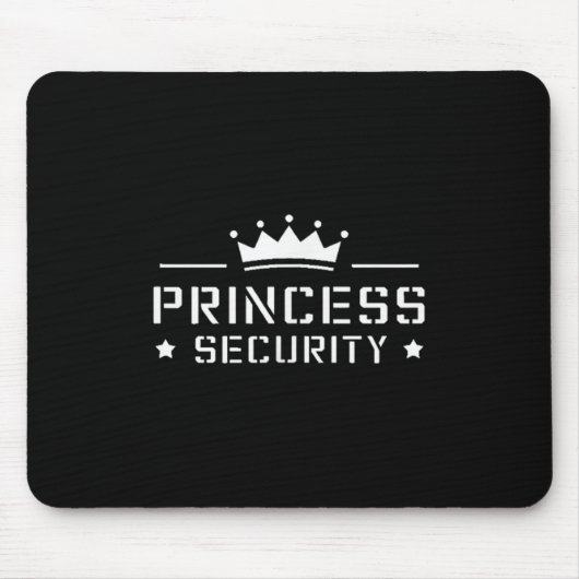 Retro Princess Security Boys Brother Birthday Dad  マウスパッド (正面)