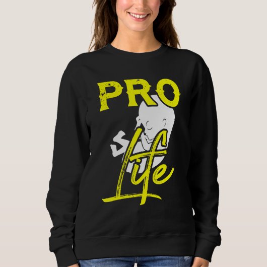 Retro Pro Life Generation Anti Abortion Catholic C スウェットシャツ (正面)