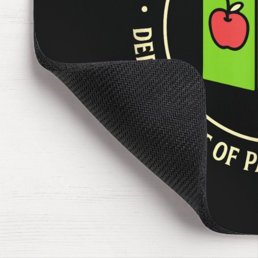 Retro Professional Noticer Department Of Pattern R マウスパッド (コーナー)