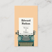 Retro professional typewriter qr code 名刺 (正面)