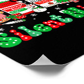 Retro Profol Silent Night Icu Nurses Funny Merry C ポスター (角)