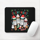 Retro Profol Silent Night Icu Nurses Funny Merry C マウスパッド (マウス)