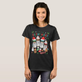 Retro Profol Silent Night Icu Nurses Funny Merry C Tシャツ (正面フル)