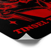 Retro Proud Member Of Tinsel Society Lady Christma ポスター (角)