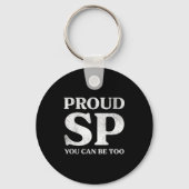 Retro Proud Sp Anti Scientology Funny Quote Idea  キーホルダー (正面)