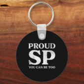 Retro Proud Sp Anti Scientology Funny Quote Idea  キーホルダー (正面)