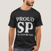 Retro Proud Sp Anti Scientology Funny Quote Idea  Tシャツ (正面)
